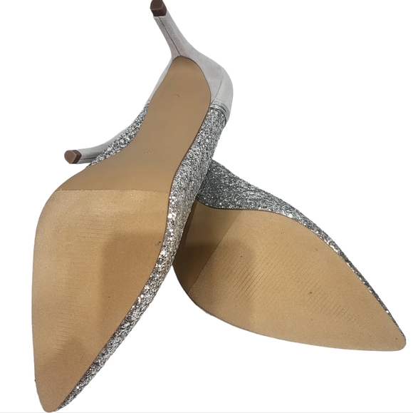 Journee Collection Kalani Glitter Pump Grey 8.5 - Picture 8 of 9